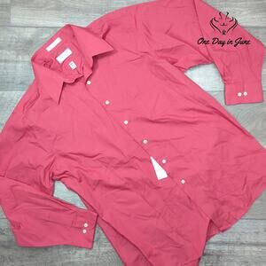 Van Heusen Long Sleeve Button Down Shirt Size 16.5 (32/33)